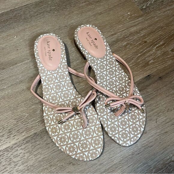 Kate Spade Pink Bow Sandals - Picture 1 of 6